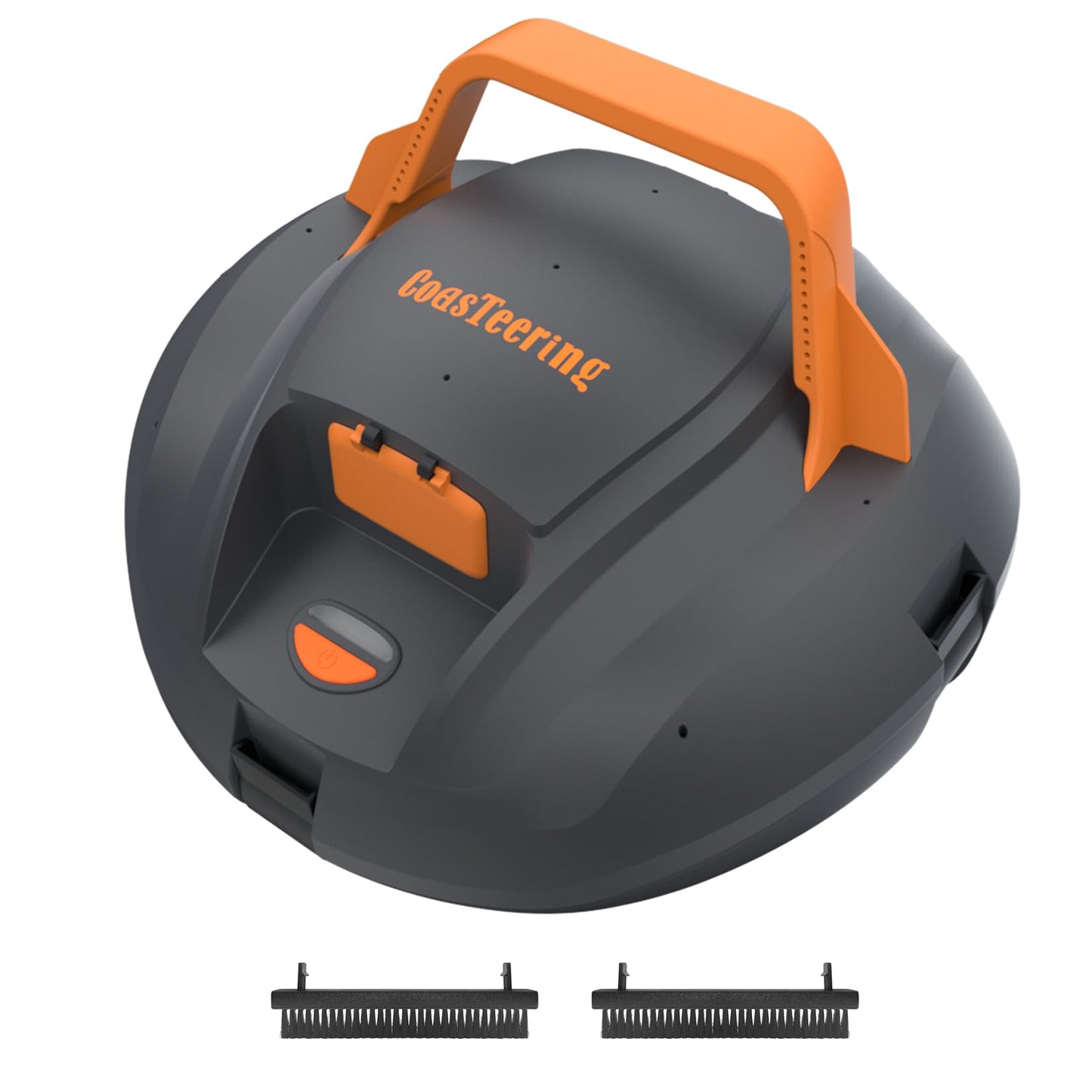CoasTeering Pool Vacuum Robot with Brushes (2 Pack), Cordless Robotic Pool Cleaner with 100 Mins Runtime, Powerful Suction, Fast Charging, Self-Parking, Ideal for Above Ground Pools