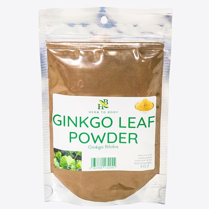 Ginkgo Leaf Powder | Ginkgo Biloba | Wildcrafted | 4oz