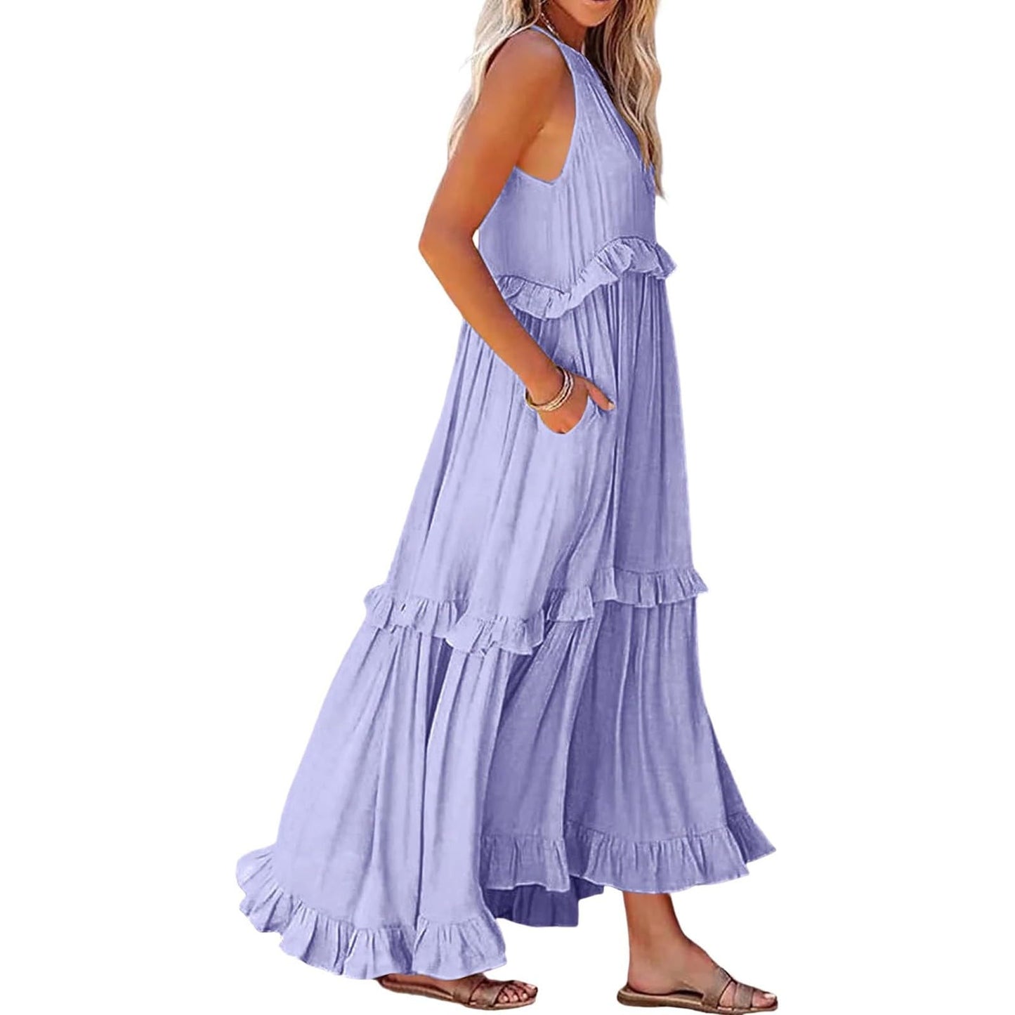 Boho Boho Dresses Boho Summer Dresses for Women 2024 Summer Dresses for Women 2024 Maxi Flowy Beach Dresses for Women Boho Dresses Boho Maxi Dress Summer Summer Dresses Women Purple XL