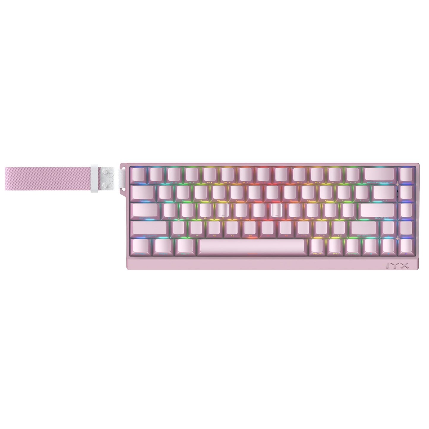 IROK MU68 Ultra Rapid Trigger Magnetic Switch Keyboard, Zero Dead Zone, Hot Swapped RGB Programmable, RT 0.01mm 8K, Low Latency Wired Gaming Keyboard for Win/Mac Gamer-Pink