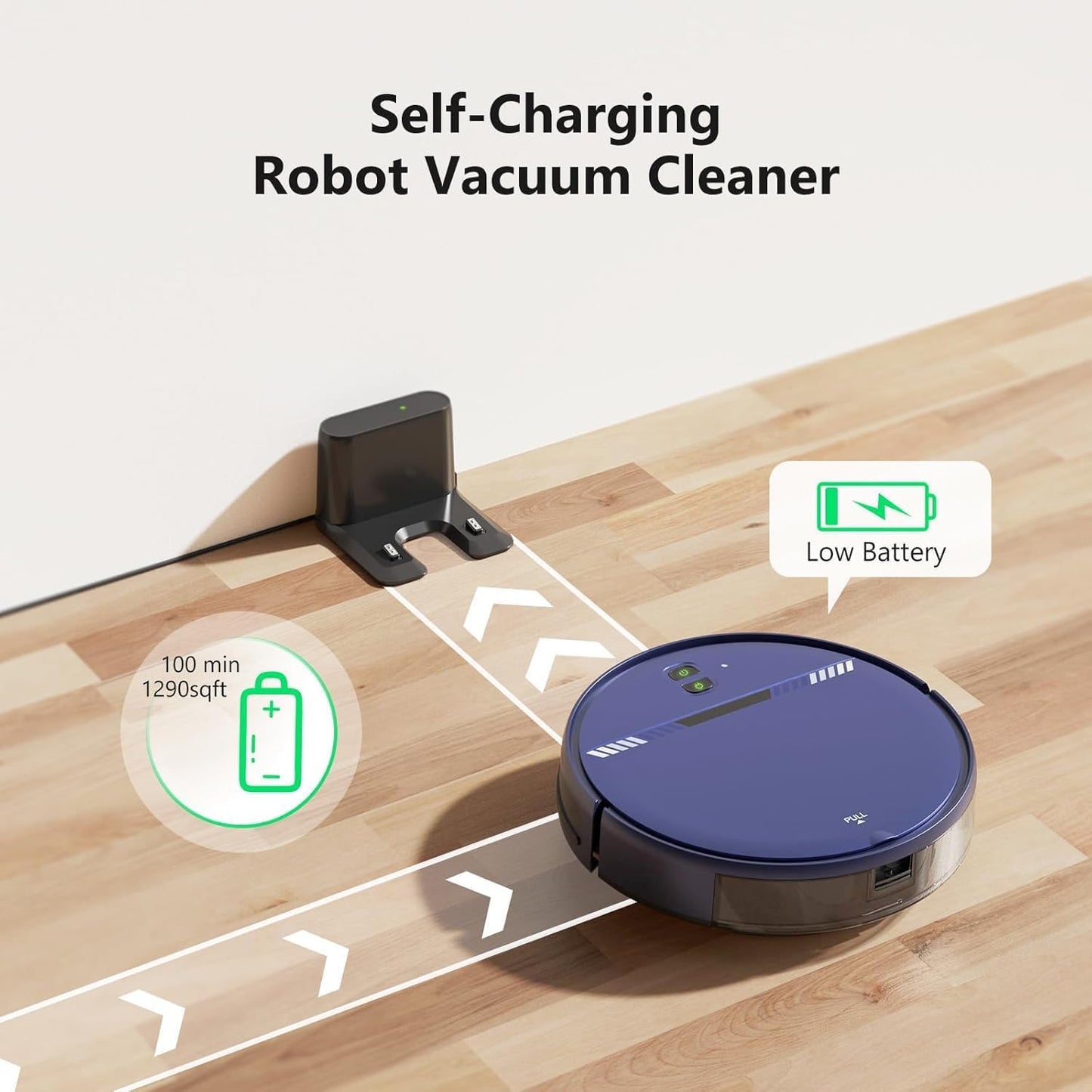 XIEBro Life Robot Vacuum and Mop Combo, 2 in 1 Vacuum Robot with WiFi/App/Voice, Schedule, Water Tank and Dustbin, Self-Charging, Slim, Ideal for Hard Floor, Pet Hair, Carpet