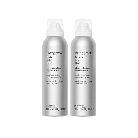 Living Proof Dry Shampoo, Perfect hair Day Advanced Clean, Dry Shampoo for Women and Men, 5.5 oz, 2-Pack