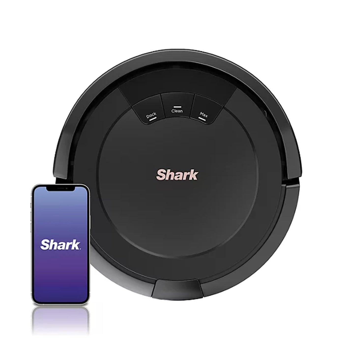 Shark ION Robot Vacuum, Wi-Fi Connected with Bonus Dual Edge Side Brushes, UR755, Black