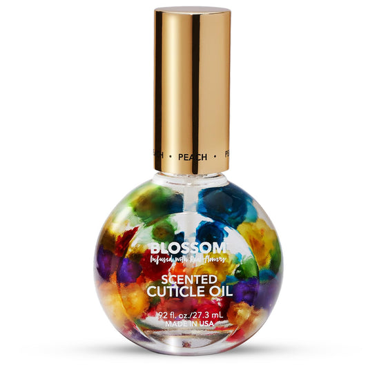 Blossom Hydrating, Moisturizing, Strengthening, Scented Cuticle Oil, Infused with Real Flowers, Made in USA, 0.92 fl. oz, Juicy