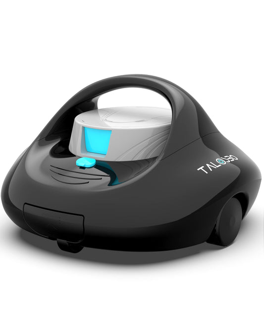 (2025 Upgraded) TALOSBO Pleco Se Cordless Pool Vacuum Up to 130 Mins Runtime, Robotic Pool Cleaner with 2.5H Fast Charge, Ideal for Flat Above Ground and Inground Pools up to 861 Sq. Ft.