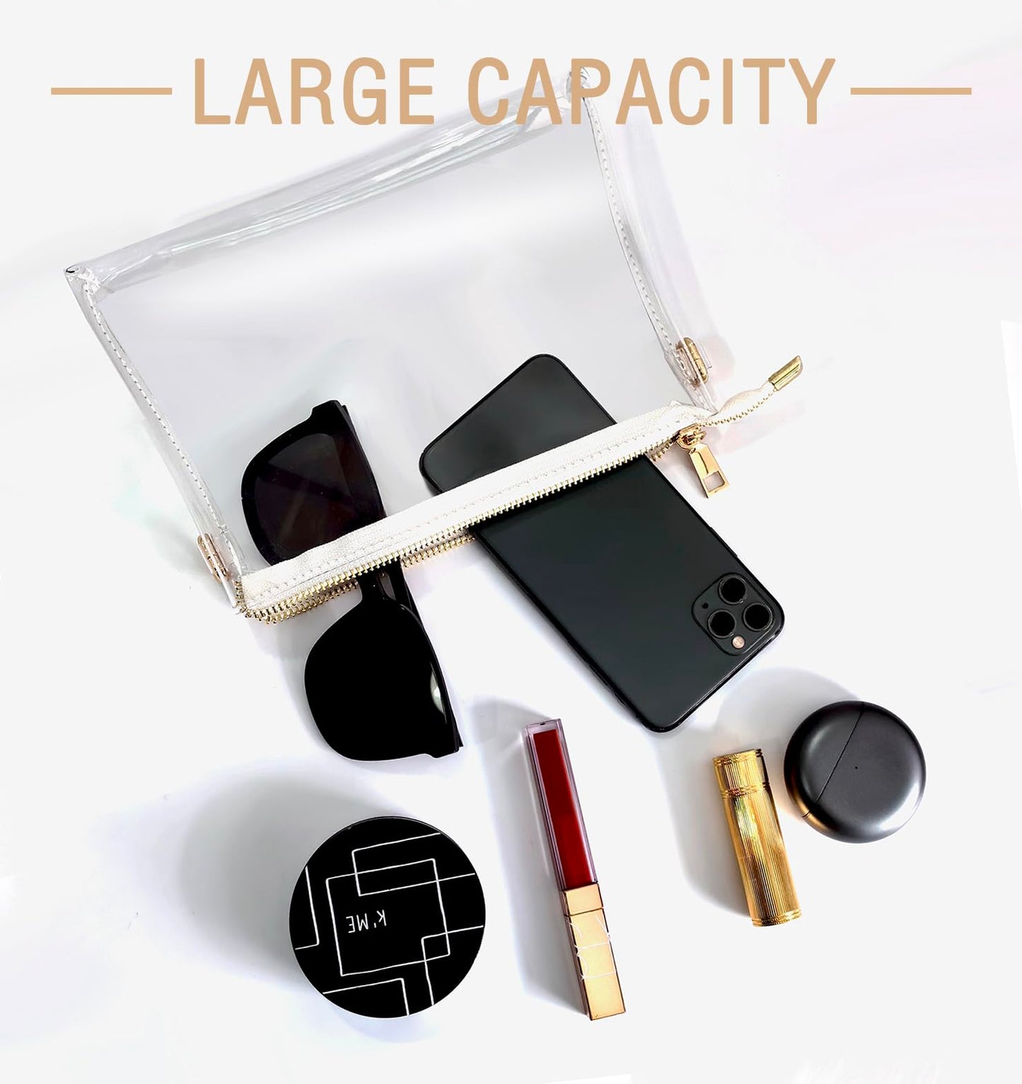 Clear Purse for Women Stadium Approved, Clear Crossbody Bag, Small Clear Bag for Stadium Events Concert