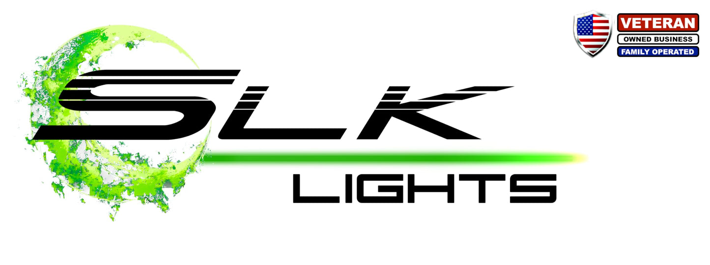 SLK Lights 2024 Improved RZR LED Headlight RGB Halo Compatible With Polaris General, RZR 900s, Razor 1000 XP Turbo (Fits: 2014-2024) (Chrome RGB Halo)