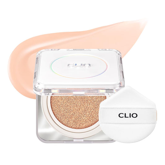 CLIO Kill Cover Founwear Cushion Foundation – Korean Makeup, Full High Coverage, Airy Satin Finish, Skin Fit, 21C LINGERIE