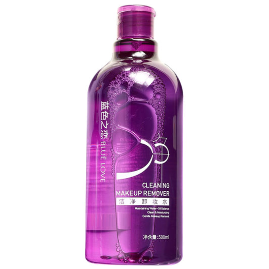 BLUE LOVE Perilla Makeup Remover Cleanser Water - Hydrating, Non-Greasy Facial Cleanser for All Skin Types, Effectively Removes Waterproof Makeup, 16.9 fl oz