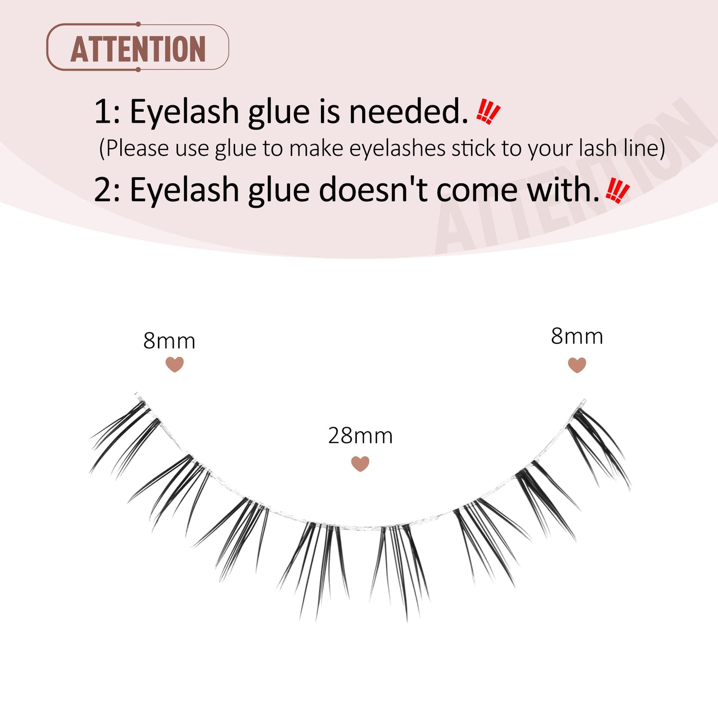 Bottom Eyelashes False Lower Lashes Fake 7 Pairs Bottom-9
