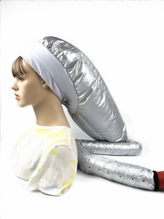 Upgraded Extra Large Hair Drying Bonnet with Long Tube Attachment, Hooded Fast Drying Cap for All Head Sizes and Hair Styling