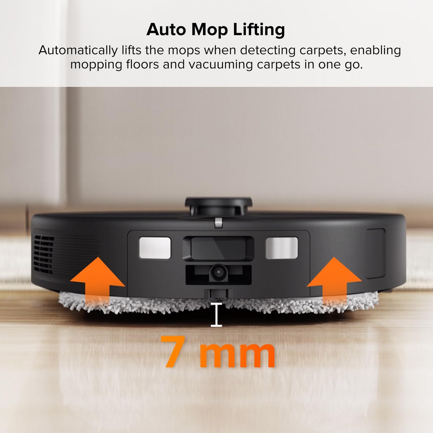 Roborock Qrevo 2R3W Robot Vacuum and Mop, Auto-Drying, Auto Mop Washing, Dual Spinning Mops, Auto Mop Lifting, Self-Refilling, Self-Emptying, Reactive Tech Obstacle Avoidance, 5500Pa Suction, Black