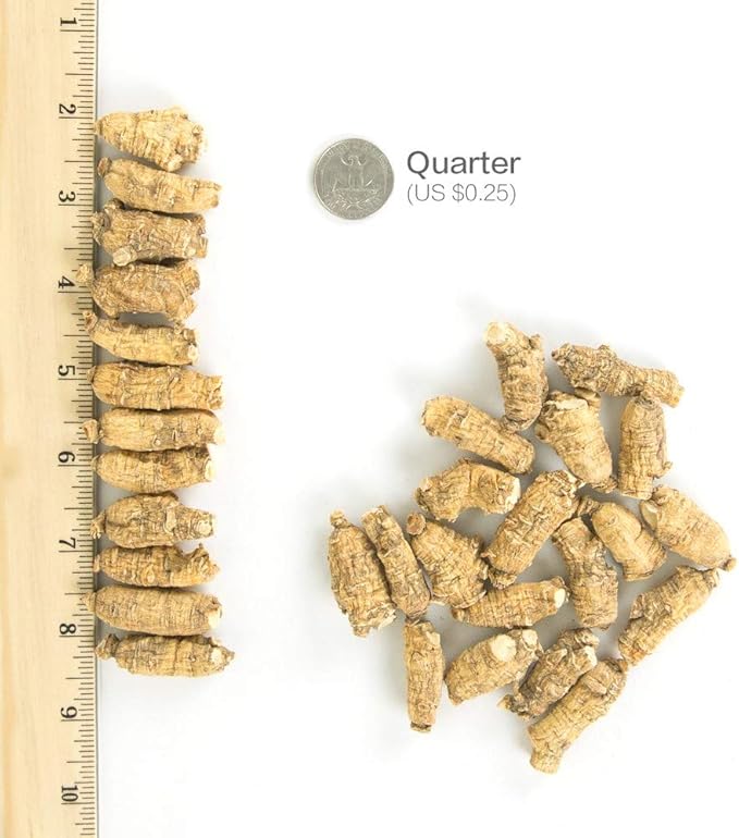Hsu's Ginseng SKU 113-4 | Short Medium Small | Cultivated American Ginseng from Marathon Co, Wisconsin USA | 许氏花旗参 | 4oz Box, 西洋参, B0054ELDEY