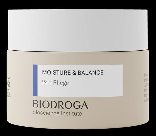 Biodroga Moisture & Balance 24H Care 1.7 Oz With Hyaluronic Acid + Cica - Soothing - Hydration - Free Of Mineral Oil, Parabens,