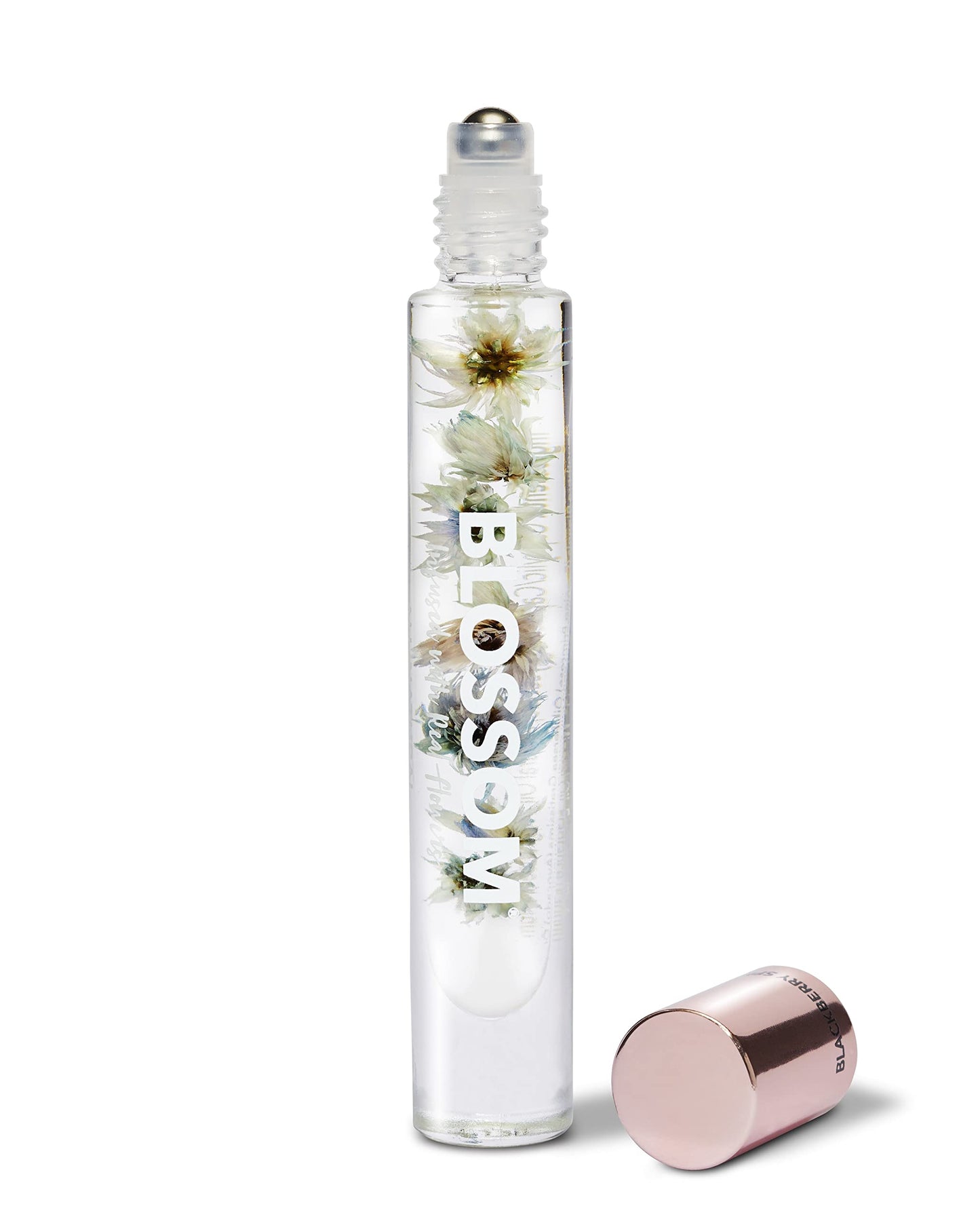 Blossom Roll On Rollerball Perfume Oil With Natural Ingredients + Essential Oils, Infused With Real Flowers, Made In Usa, 0.20 F