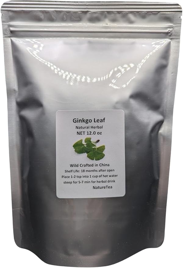 Ginkgo Leaf - Premium Ginkgo Biloba Loose Leaf 100% from Nature (08 oz)