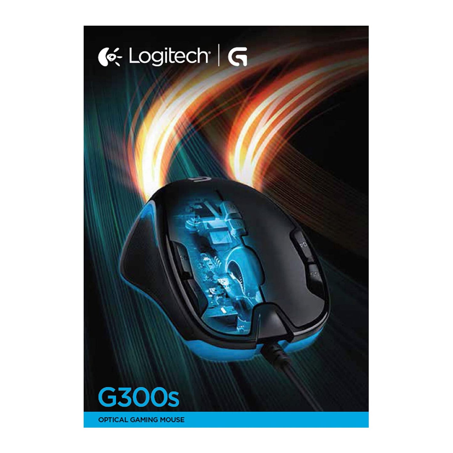 Logitech G300s Wired Gaming Mouse, 2,5K Sensor, 2,500 DPI, RGB, Lightweight, 9 Programmable Controls, On-Board Memory, Compatible with PC/Mac - Black