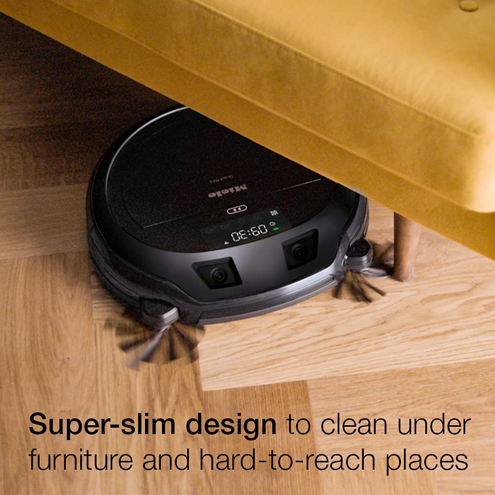 Miele Scout RX3 - Robot Vacuum Cleaner with Smart Navigation, app Control, 4-Stage Cleaning System, 60 min Battery Life, Alexa Compatible, in Obsidian Black