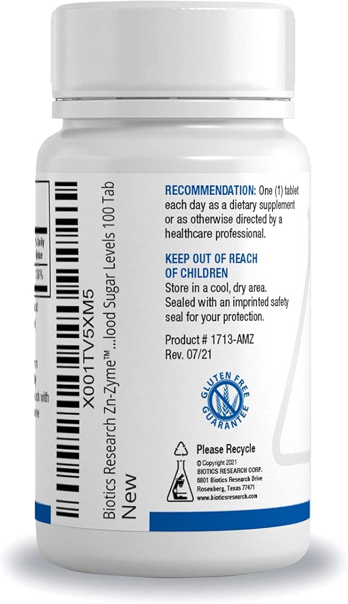 Biotics Research Zn-Zyme – 15 mg zinc, Supports Immune System, Optimal Cellular Function, Digestive, Tissue Health Support 100 Tab