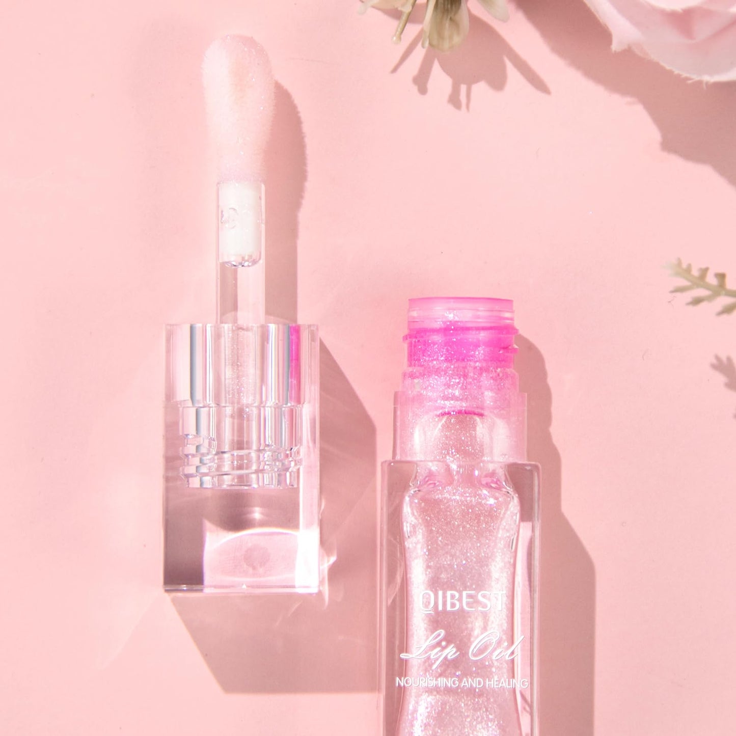 2Pcs Magic Color Changing Moisturizing Lip Glow Oil Plumping Glimmer Glow Lipstick, Hydrating Lip Gloss Lip Balm Transparent Lip Care, Long Lasting Moisturizing Non-sticky Fresh Texture Lip Oil