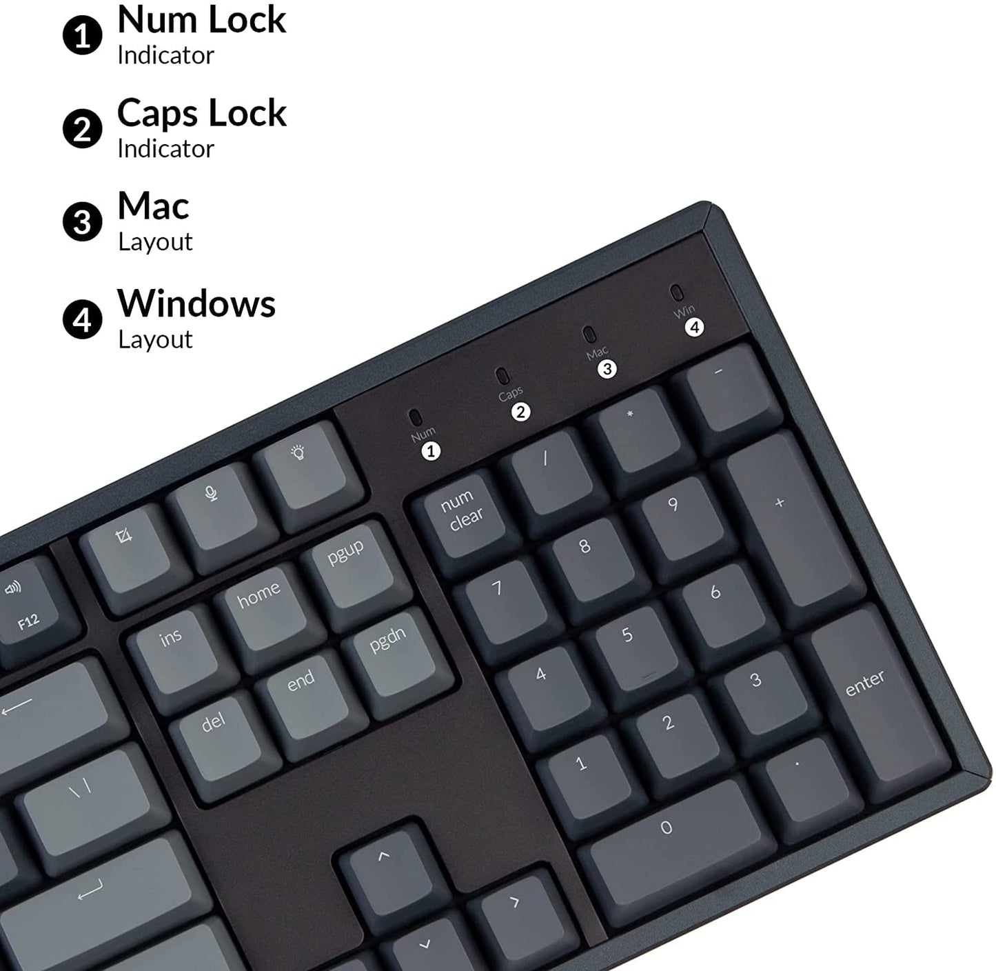 Keychron K10 RGB Full Size Layout Hot-Swappable Mechanical Keyboard for Mac Windows, Multitasking 104-Key Bluetooth Wireless/USB Wired Gaming Keyboard with K Pro Brown Switch Aluminum Frame