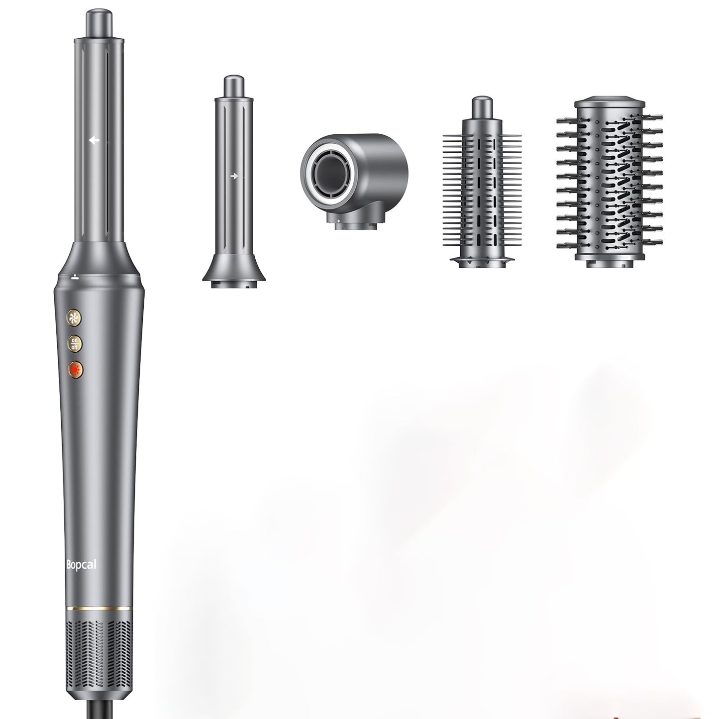 5 in 1 Hair Air Styler - Multi Hair Dryer Brush for Fast Drying & Hot-Air Automatic Wrap Curlers for Curling, Frizz-Free Blow Dryer Brush for Straightening Volumizing