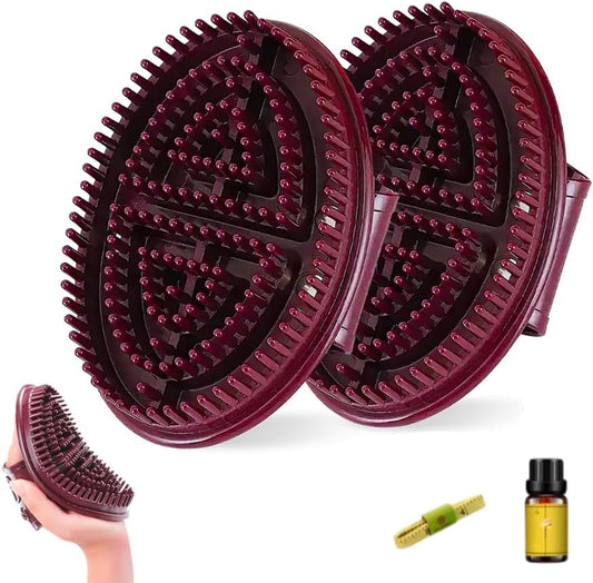 2PCS Meridian Brush Massage Brush, Beauty Salon Professional Custom Meridian Brush, Full Bodys Relaxation Comb Massage Tools