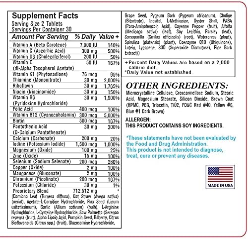 (5 Pack) Esmond Natural: Men's Vitality Complex (Advanced Multivitamin and Mineral Supplement for Men. Supports Energy and Vitality), GMP, Natural Product Assn Certified, Made in USA - 300 Tablets