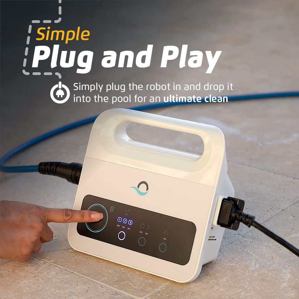 Dolphin Proteus DX3 Automaitc Robotic Pool Vacuum Cleaner, Wall Climbing, Active Scrubber Brush, Ideal for In-ground Pools up to 33 FT in Length