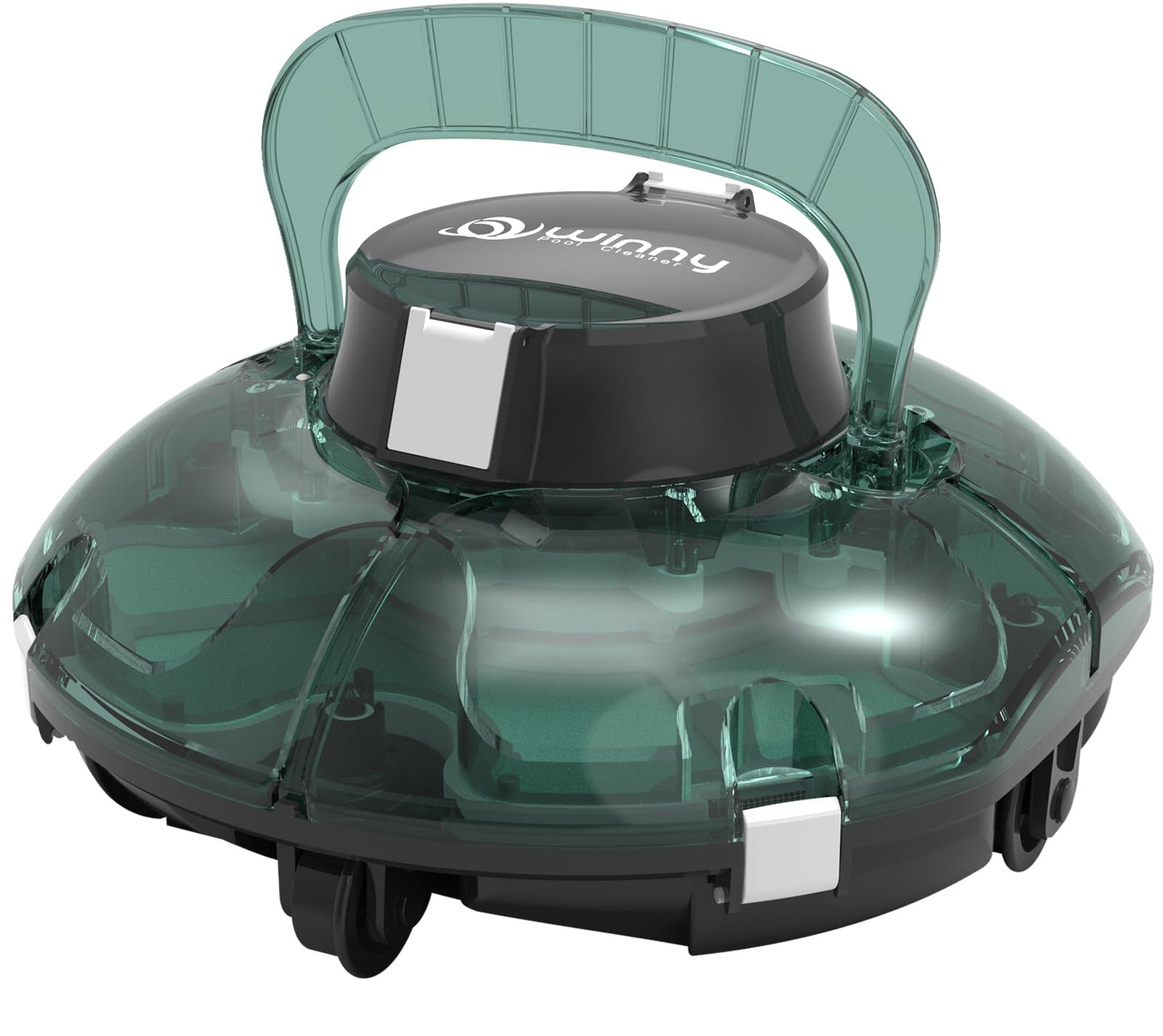 Cordless Robotic Pool Cleaner,Powerful Suction & Dual-Layer Filtration Automatic Vacuum for Above-Ground Pools up to 645 Sq. Ft, Lightweight, Self-Parking