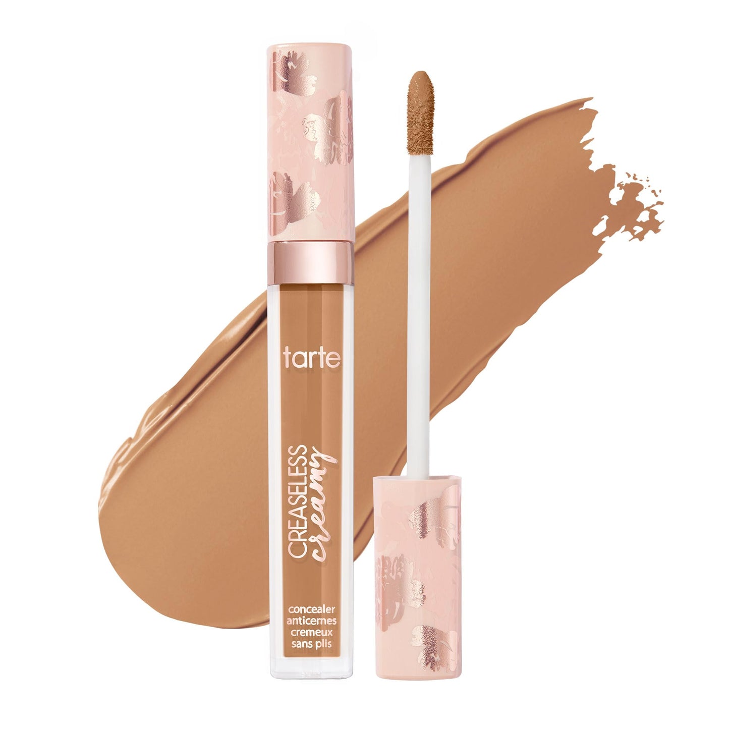 tarte creaseless creamy full-coverage concealer - 44H tan honey (tan skin with warm, peach undertones) - full size
