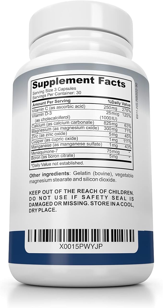 Bone Builder Joint Supplements for Women - Supports Bone Health, Strength & Growth - Organic Formula for Maximum Absorption & Enhanced Care - Feel New Life & Alive