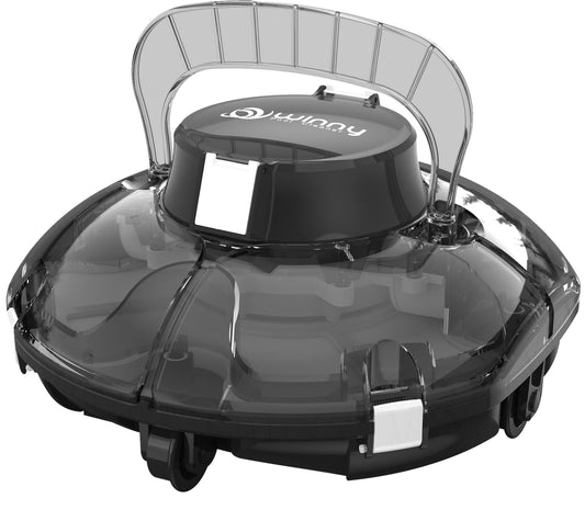Cordless Robotic Pool Vacuum, Self-Parking Technology, Portable, Ideal for Above-Ground Flat Pool up to 645 Sq. Ft