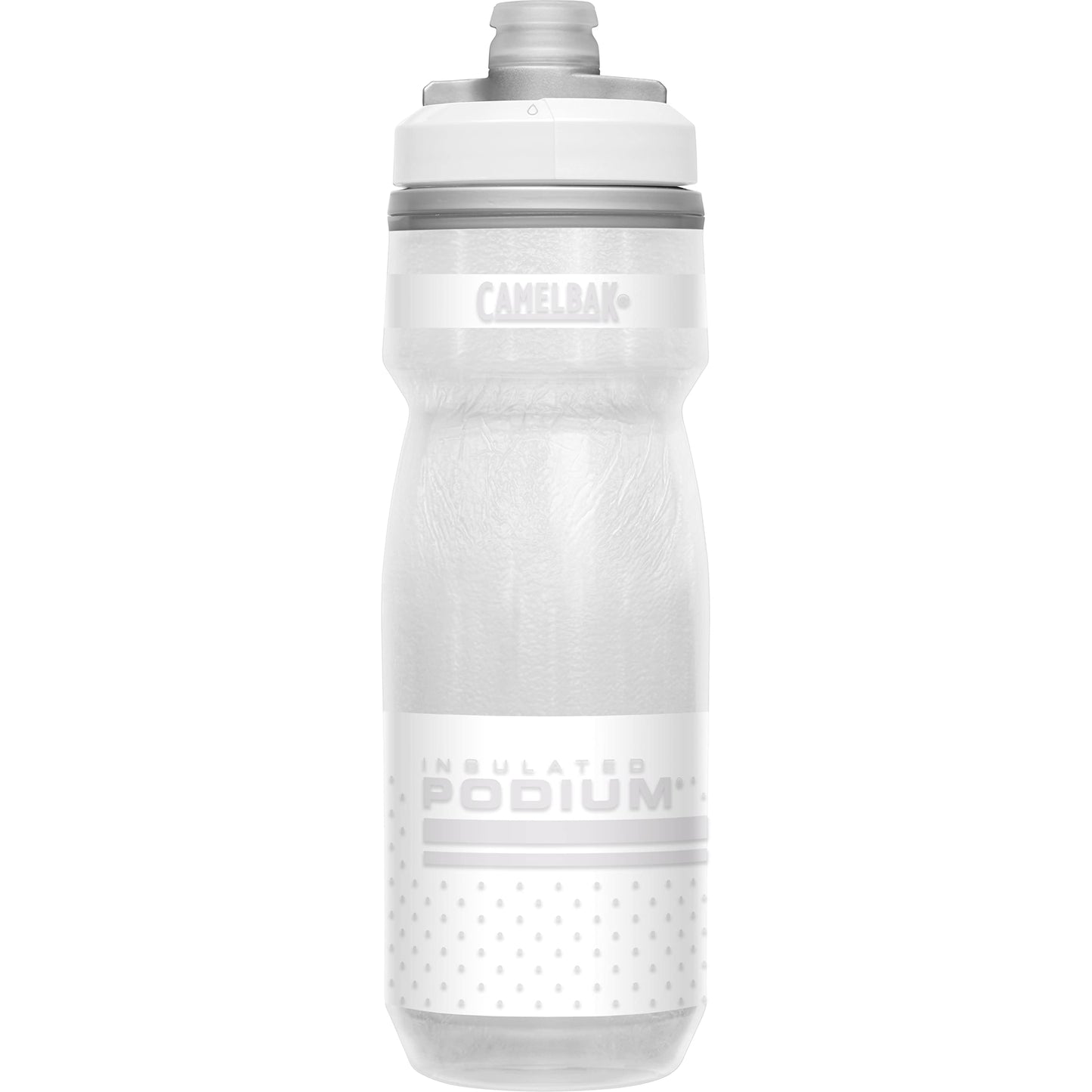 CamelBak Podium Chill Insulated Bike Water Bottle - Easy Squeeze Bottle - Fits Most Bike Cages - 21oz, Reflective Ghost