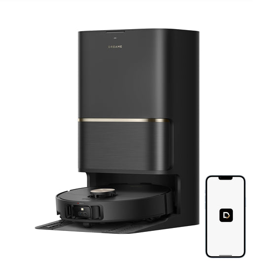 DREAME L50 Ultra Robot Vacuum and Mop Black with Auto-Empty and Mop Self-Cleaning, Precise Obstacle Avoidance, 19,500Pa Suction, HyperStream Detangling DuoBrush
