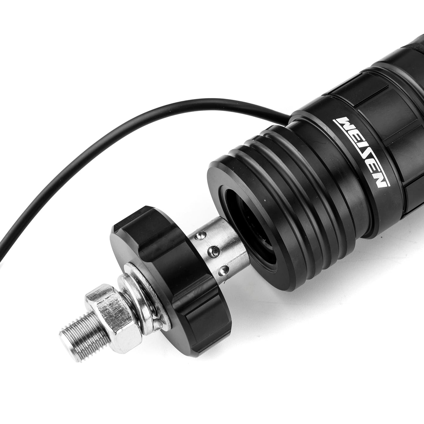 WeiSen 2PCS 1FT Fat COB Whip Light w/Brake Turn Reverse Light, Spiral RGB Chasing Lighted Whips with Plug & Play Rocker Switch Compatible with Polaris RZR Ranger Maverick X3 UTV ATV