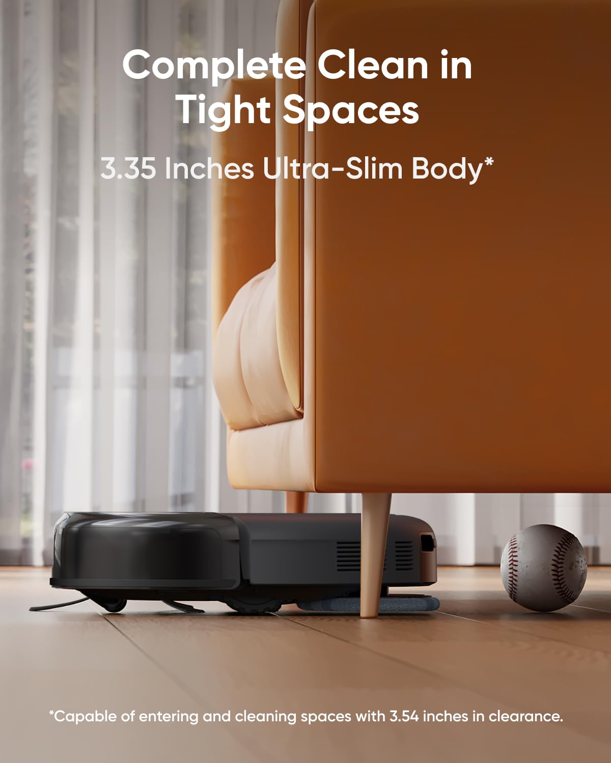 eufy Robot Vacuum Omni C20 with All-in-One Station,3.35-Inch Ultra-Slim Body Replacement Washable Filter for Robot Vacuum Omni C20, 2-Pack