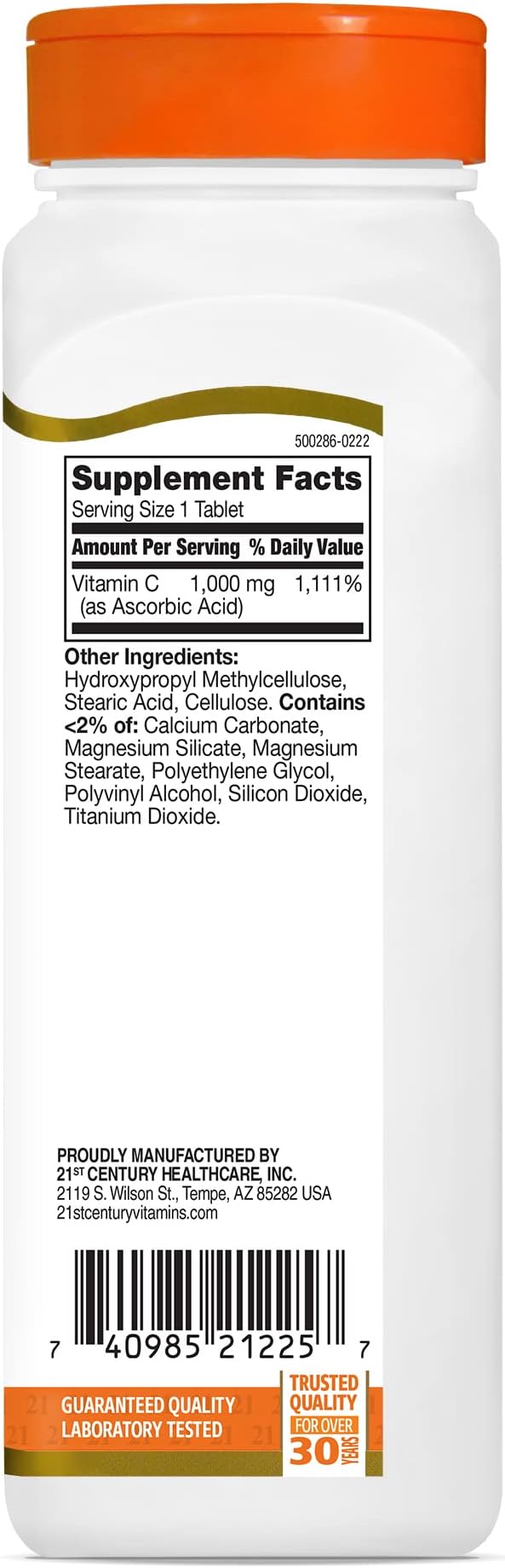 21st Century C 1000 mg Prolonged Release Tablets 110 Count (Pack of 3)