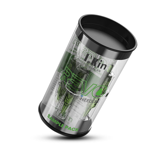 INKin REVO Tattoo Cartridge Needles, 6Pcs Mixed Tattoo Needles Assorted（1001RL 1207RM 1209RS 1005RL 1215RM 1209M1) for Tattooing Rotary Tattoo Pen Machine Supply