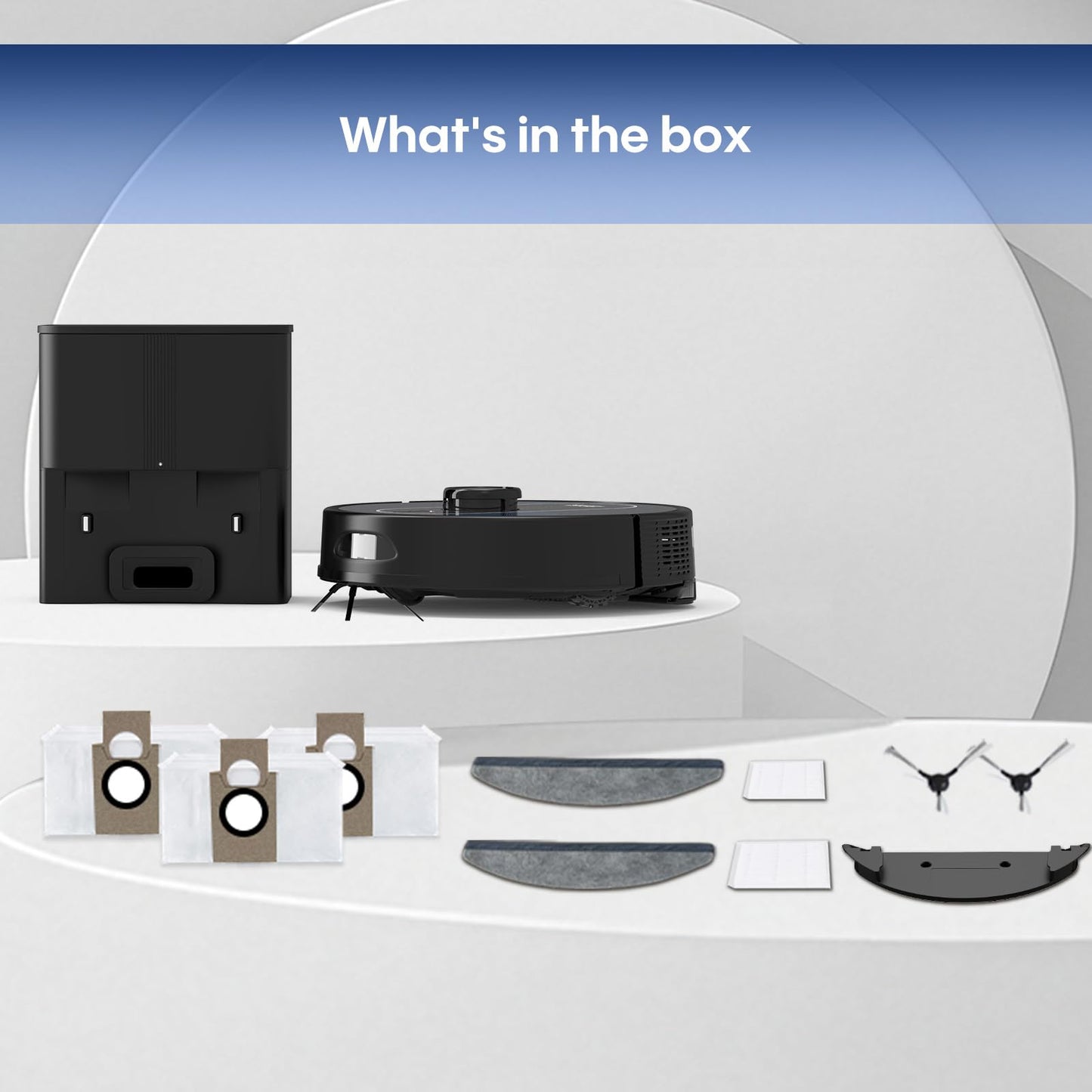 Robot Vacuum and Mop: 5000Pa Robot Vacuum Self Emptying, 360 LiDAR Navigation, 3L Dust Station for 60 Days Hands Free, Auto Carpet Boost, No-Go Zones, for Pet Hair, Hard Floors & Carpets APP Control