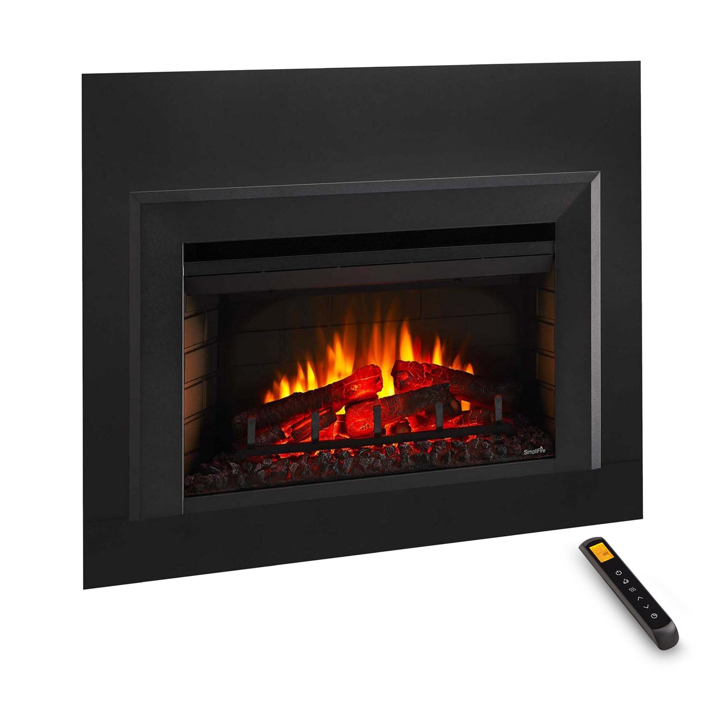 SimpliFire 25-Inch Electric Fireplace Insert, Large Black Surround, 37" x 26" (SF-INS25-SF-SI3726-INS25)