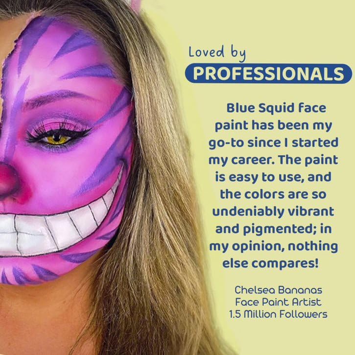 Blue Squid PRO Face Paint - Professional Water Based Single Cake Facepaint & Body Paints - SFX Makeup, Kids Adults Face Painting for Costume, Halloween, Cosplay - Classic Brown 30g / 1oz