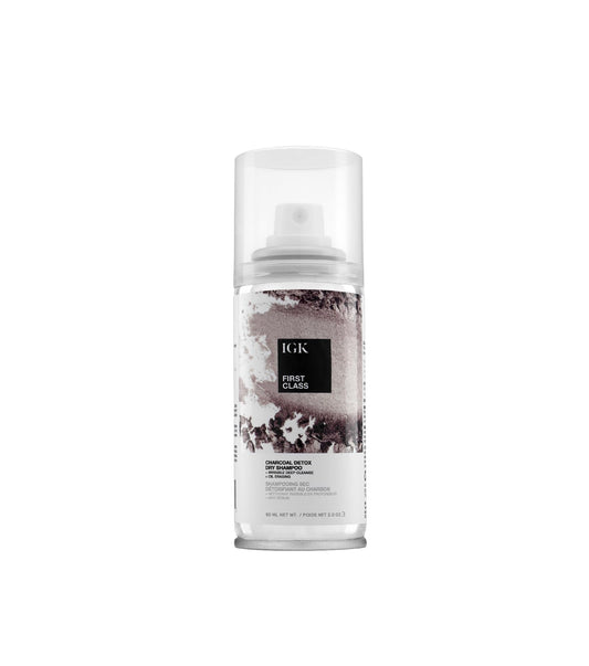 IGK FIRST CLASS ﻿Charcoal Detox Dry Shampoo for Oily Hair | Balances Oil + Soothes Scalp + Volumizes | Vegan + Cruelty Free