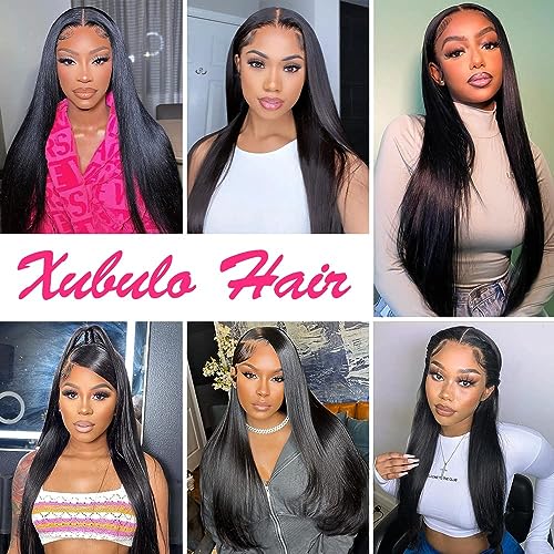 30 Inch Lace Front Wigs Human Hair Pre Plucked with Baby Hair 200 Density Real Human Hair Wig Straight 13x4 HD Lace Frontal wigs