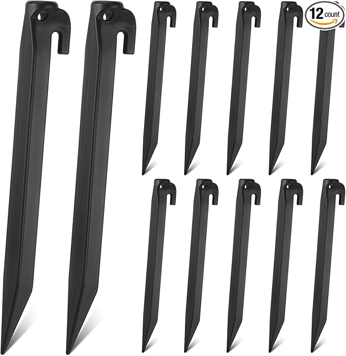 9 Inch Plastic Inflatable Stakes Yard Stakes Replacement Yard Inflatable Accessories for Inflatables Camping Tent Stakes Tent Pegs for Christmas Garden Home Decorations