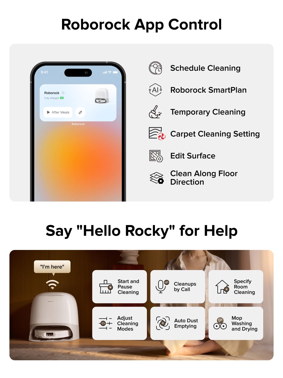 roborock Qrevo CurvX Robot Vacuum and Mop, 22,000Pa Suction, 3.14’’ Ultra Slim, Dual Anti-Tangle System, Reactive AI Obstacle Recognition, AdaptiLift Chassis, Auto Hot Water Mop Washing & Drying