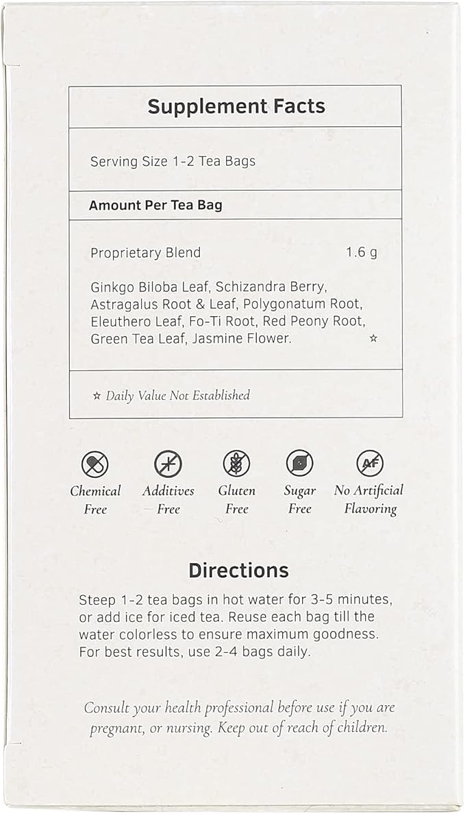 Health King Ginkgo Biloba Herb Tea, Teabags, 20 Count Box