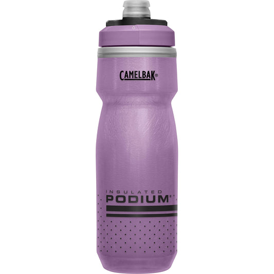 CamelBak Podium Chill Insulated Bike Water Bottle - Easy Squeeze Bottle - Fits Most Bike Cages - 21oz, Purple