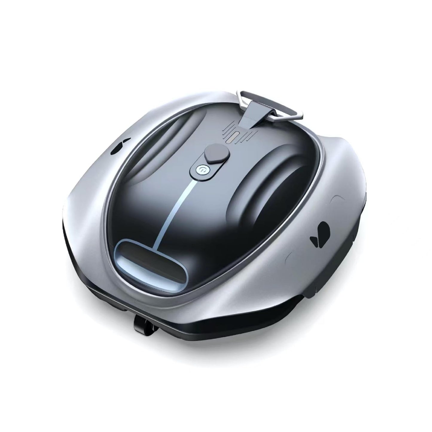 BUBLUE Bubot 300P Robotic Pool Cleaner, Cordless Pool Vacuum with Industry Leading Suction Power, Bluehole Tech, DirtLock Tech, Smart Sensor for Above-Ground Flat Pools up to 850 Sq.Ft, Silver