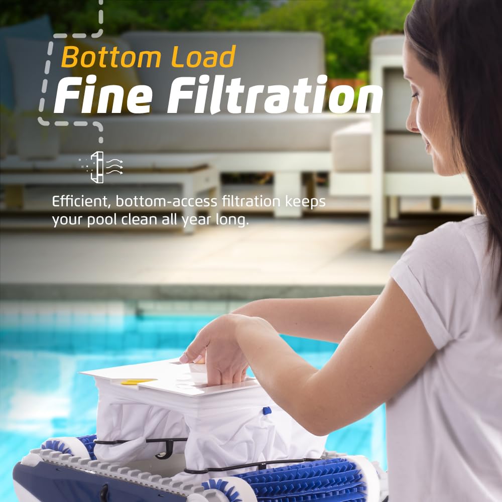 Dolphin Nautilus Pool Up Automatic Robotic Pool Vacuum Cleaner, Floor and Walls Scrubber Brush, Ideal for Above/In-Ground Pools Up to 26 FT in Length